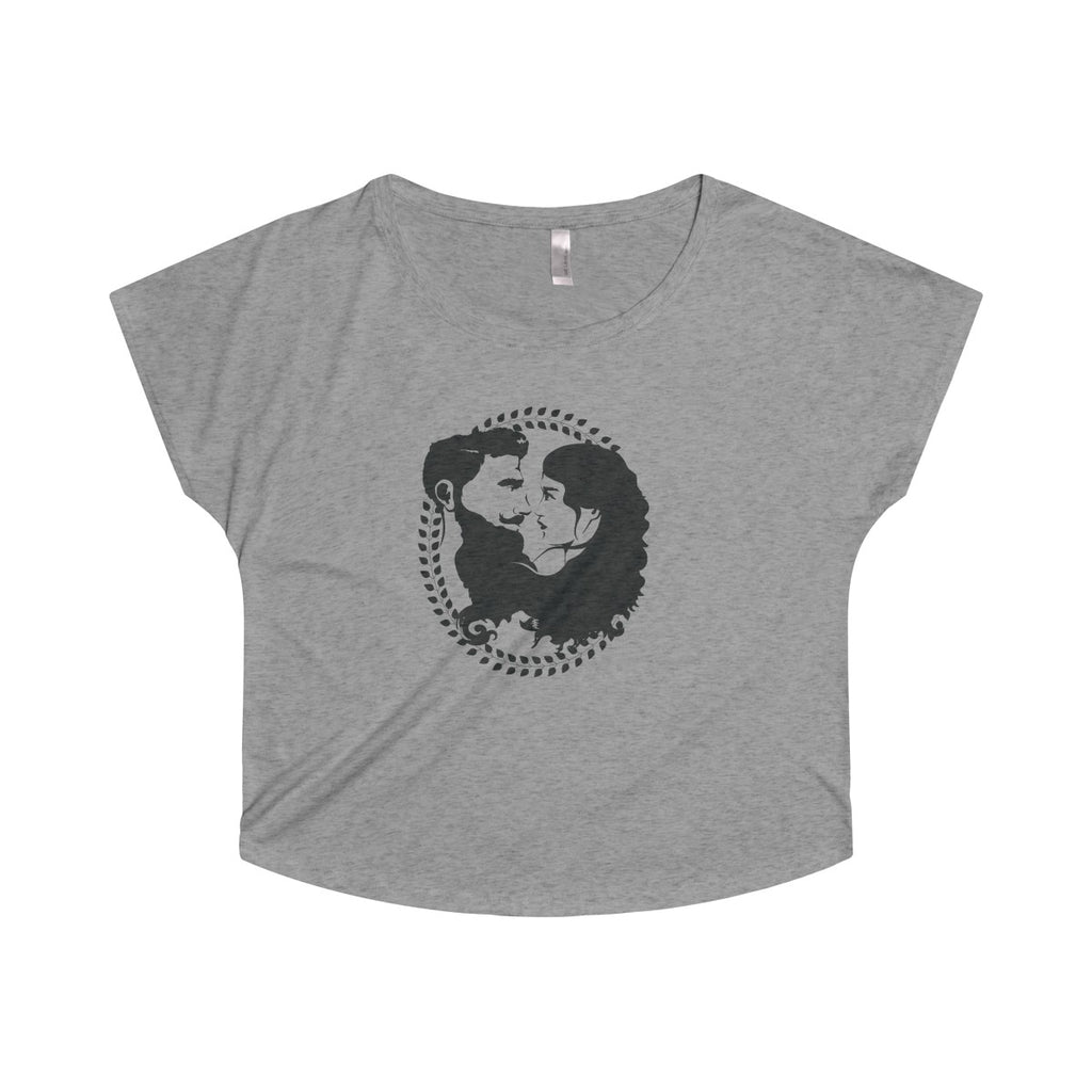Women's Tri-Blend Dolman - Black Logo - Beard and Lady