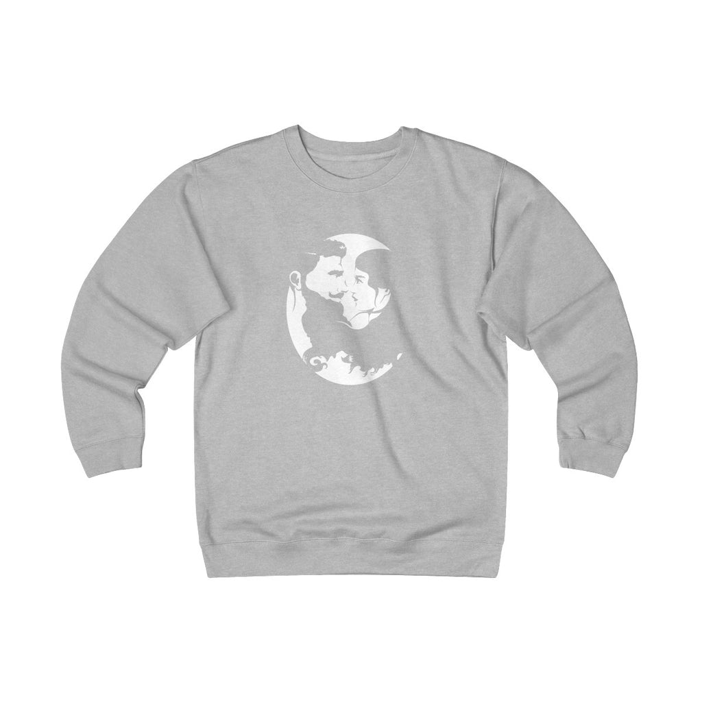 Unisex Heavyweight Fleece Crew - White Logo - Beard and Lady
