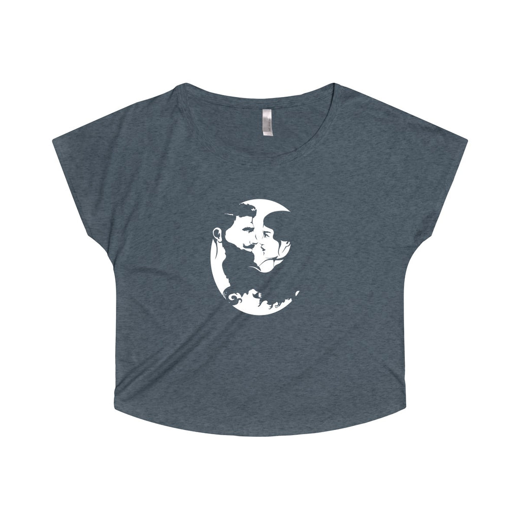 Women's Tri-Blend Dolman - White Logo - Beard and Lady