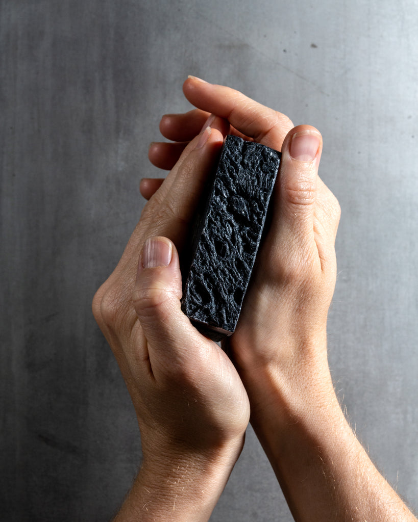 All Natural Vegan  Activated Charcoal Peppermint Tea Tree Soap Bar - Beard and Lady