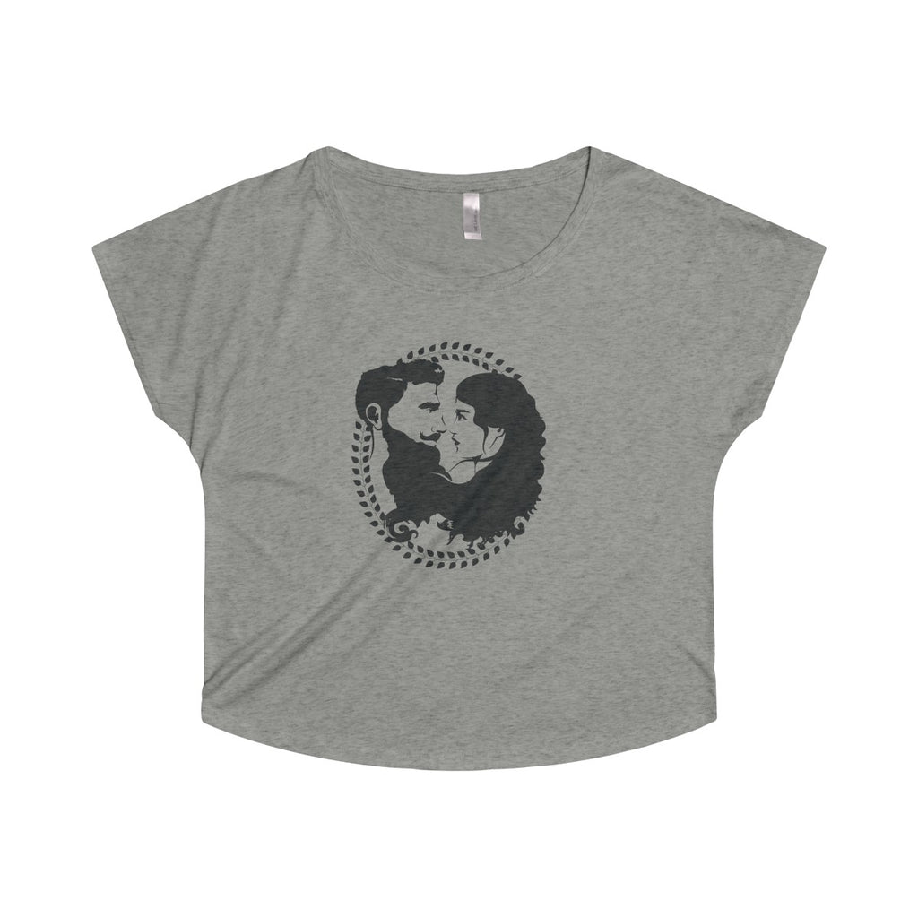 Women's Tri-Blend Dolman - Black Logo - Beard and Lady