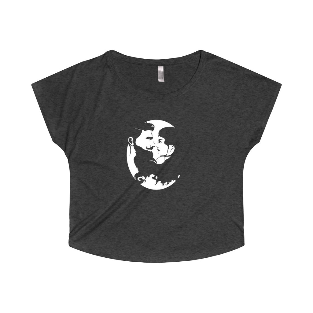 Women's Tri-Blend Dolman - White Logo - Beard and Lady