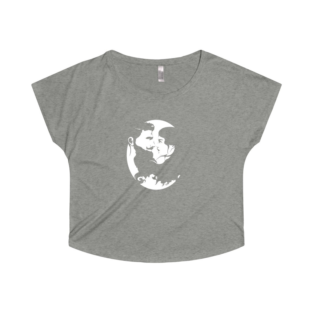 Women's Tri-Blend Dolman - White Logo - Beard and Lady