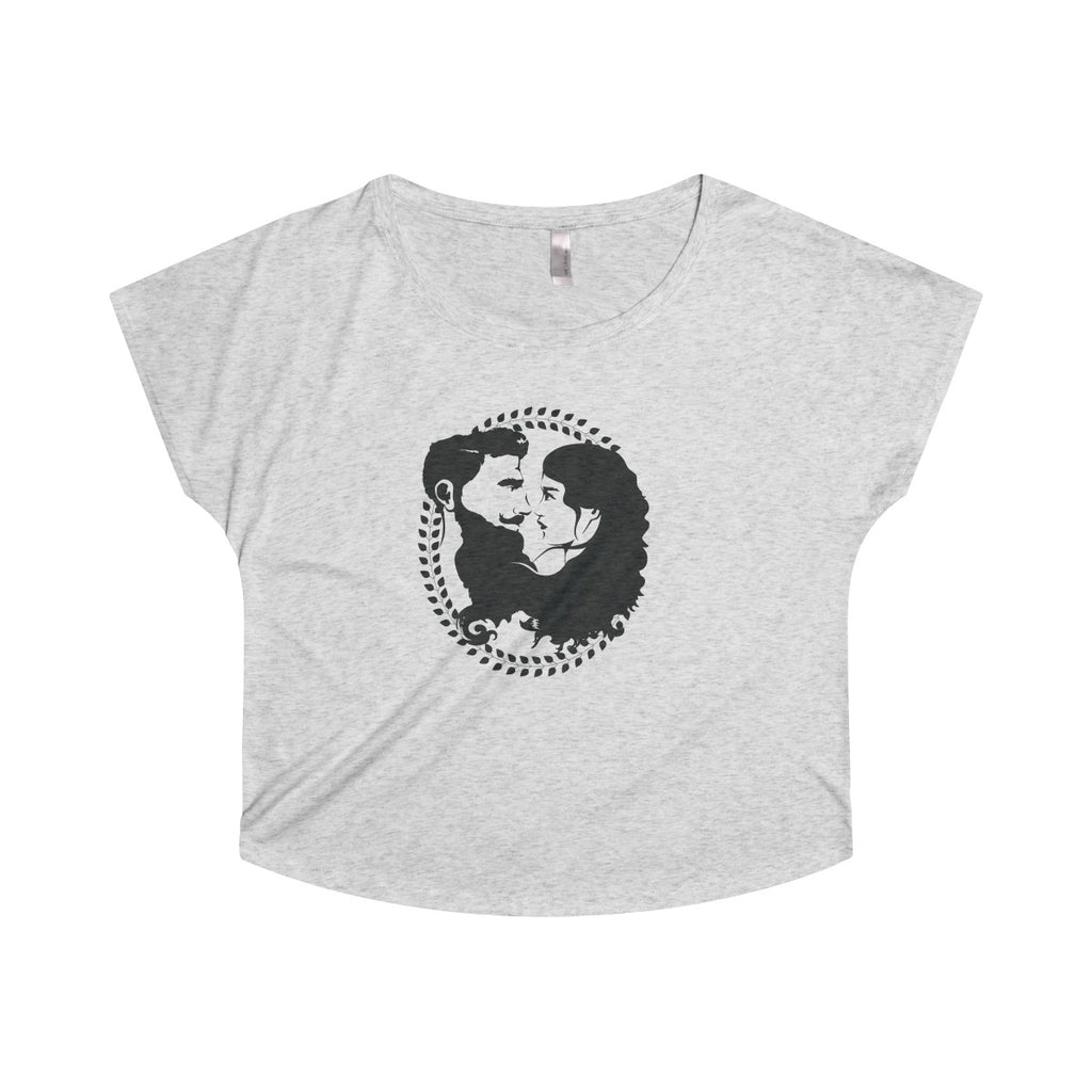 Women's Tri-Blend Dolman - Black Logo - Beard and Lady