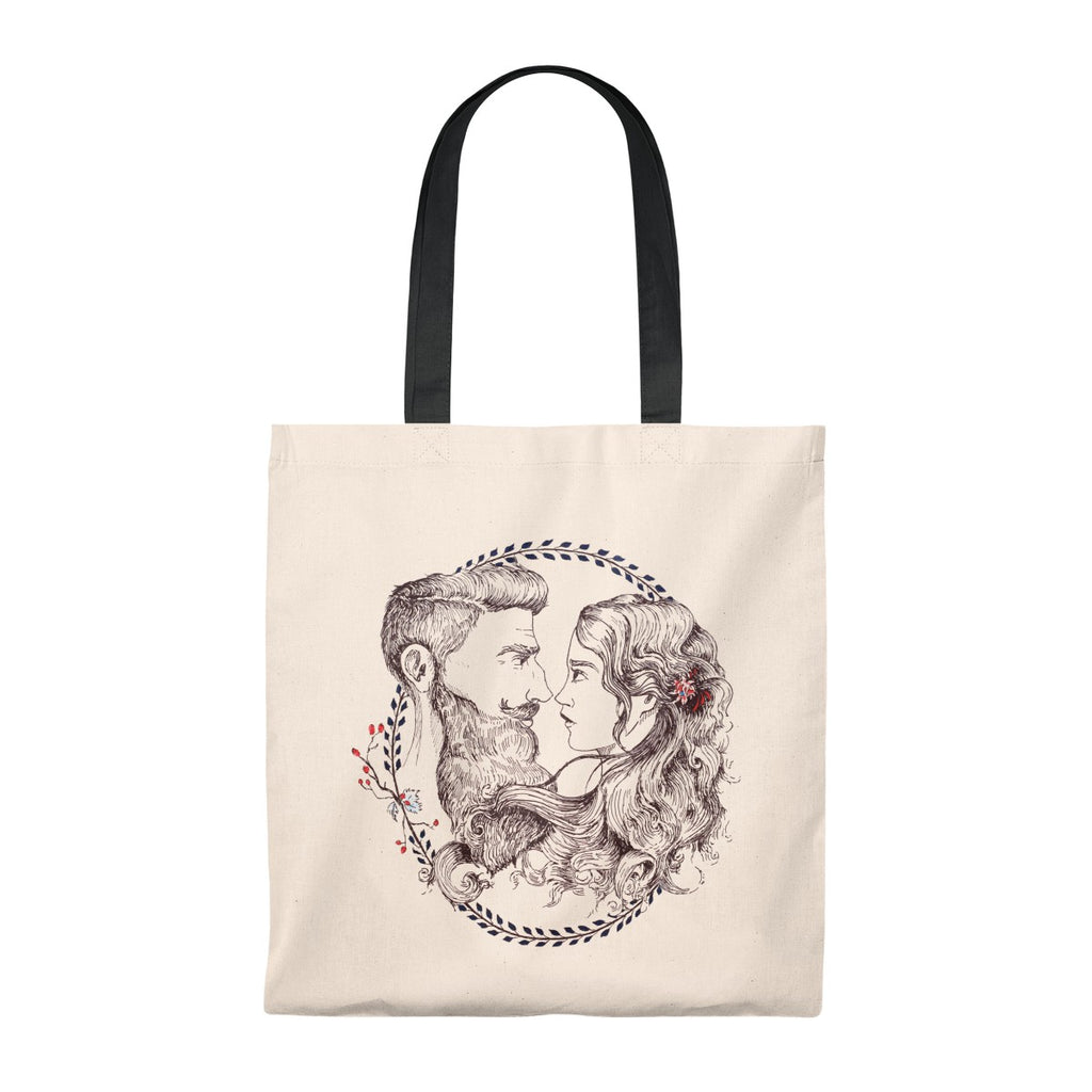 Vintage Tote Bag - Beard and Lady